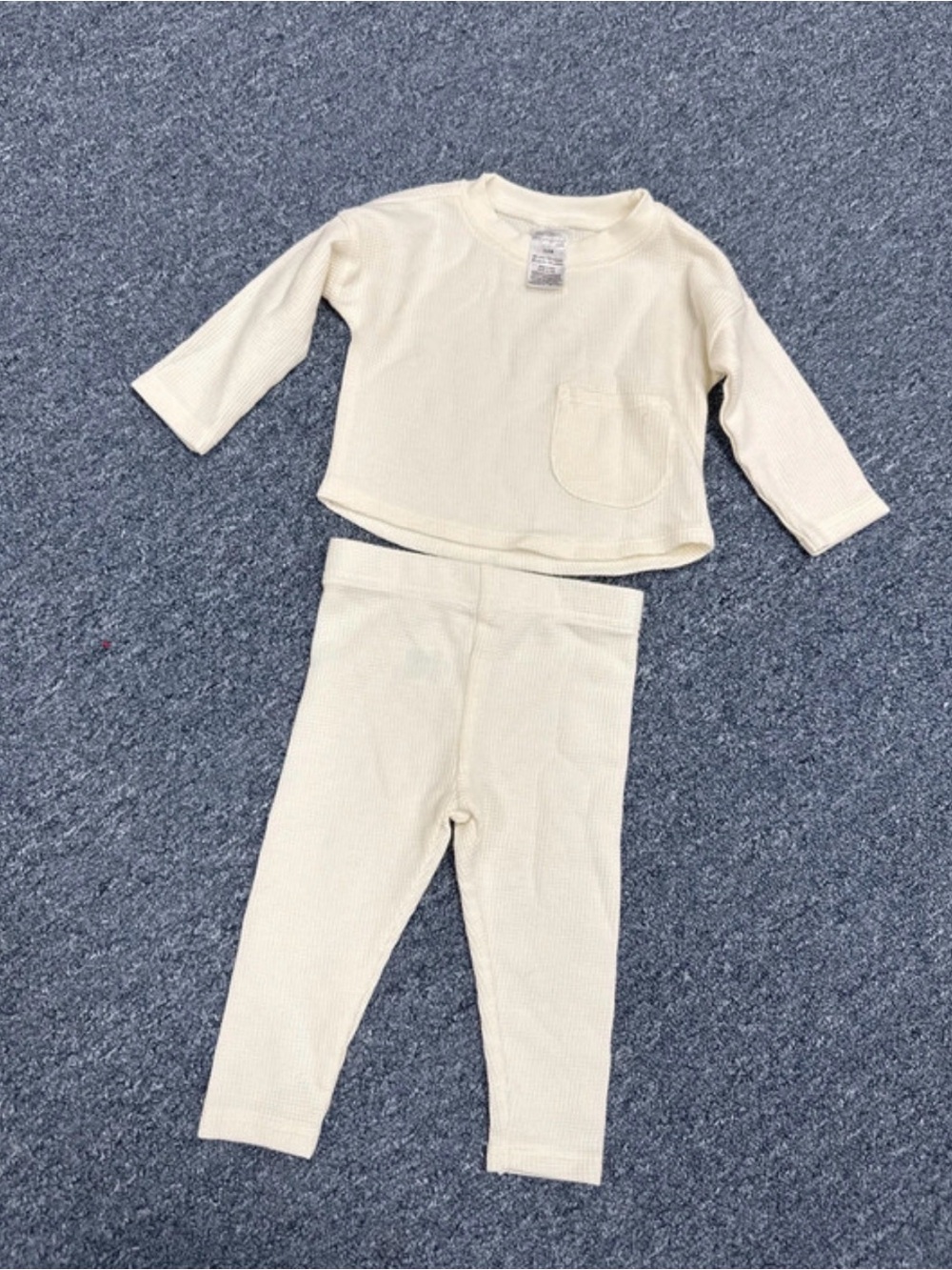Modern Moments Baby Waffle Knit Two Piece Matching Set